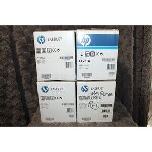 HP 504A Toners CE250A CE251A CE252A CE253A CP3525 Complete Set New Sealed